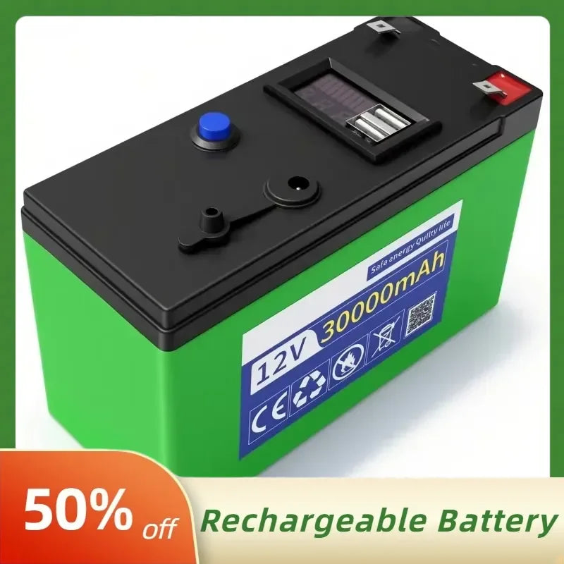 12V 30000mah Rechargeable Li-Polymer Battery Pack for Agricultural