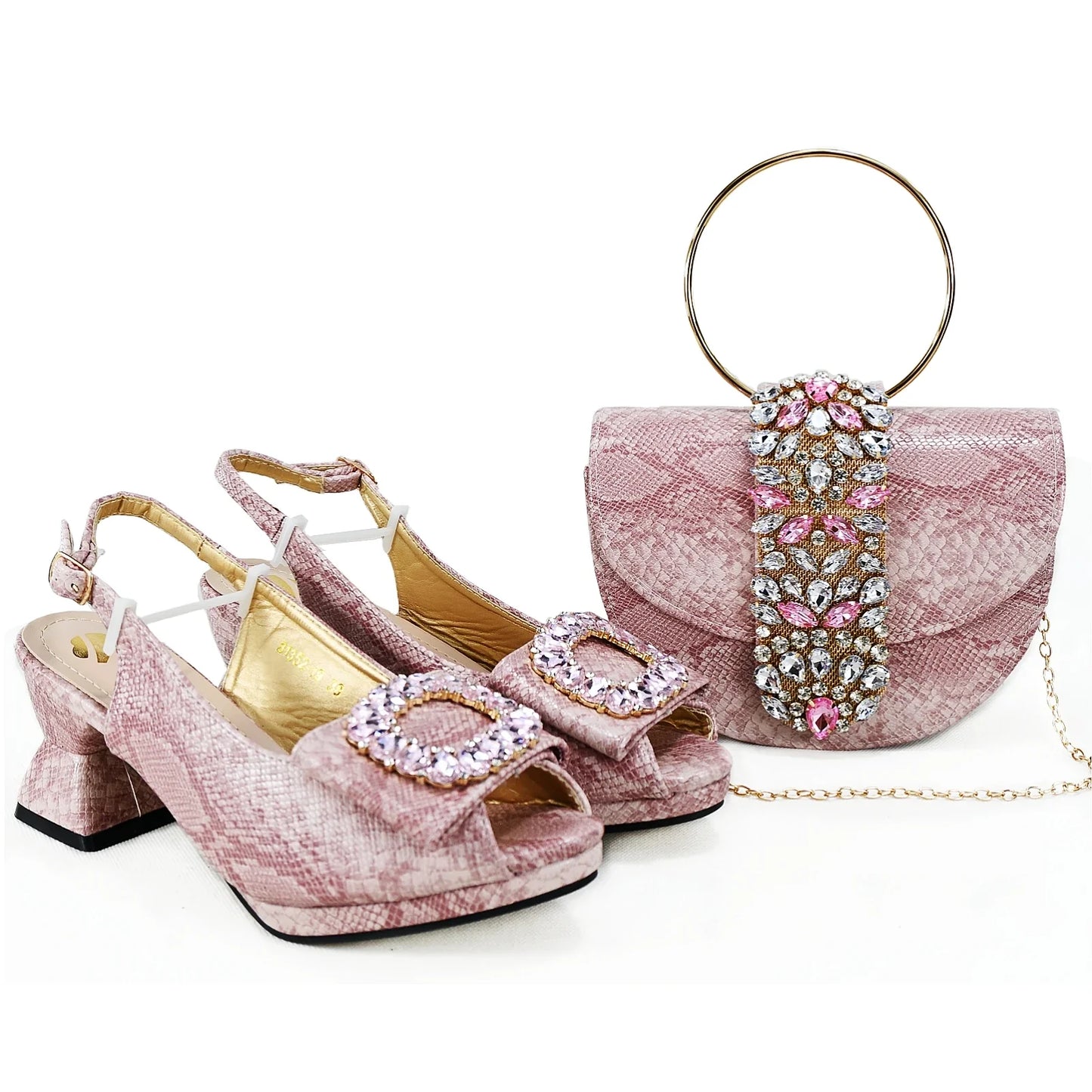 Conjuntos de zapatos y bolsos italianos Hgv1-5