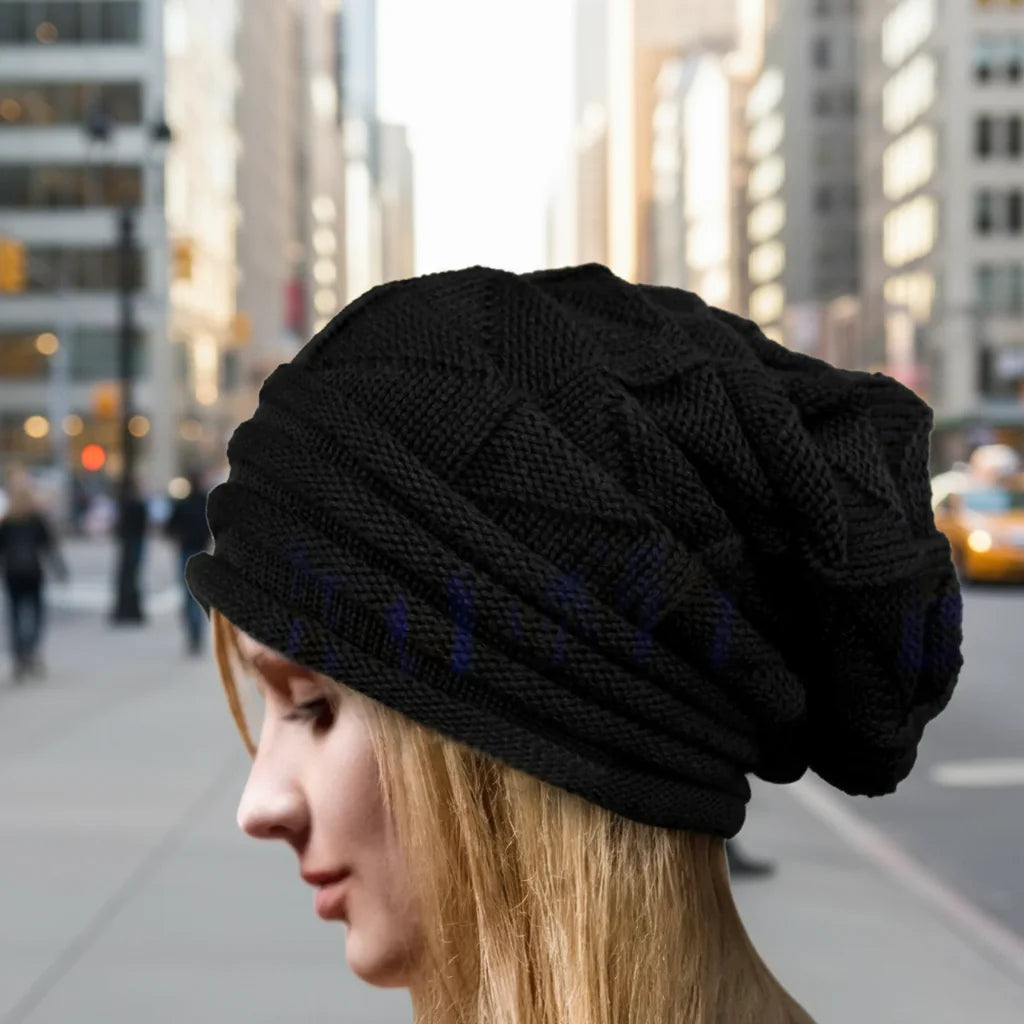 Gorro de punto holgado extragrande