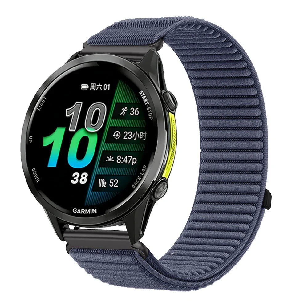 Garmin 18/20/22mm Quick Release Breathable Ribbed Nylon Loop Band