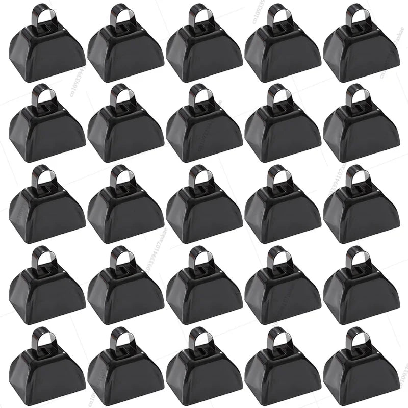 12-100 Pcs Metal Cowbells for Sporting Event 3 Inch Small Noise Makers