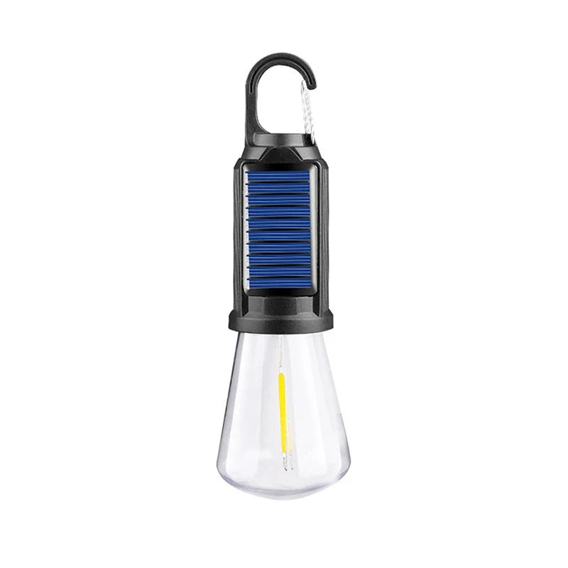 New Solar Powered Charging Camping Lamp Atmosphere Lamp Multifunctional Handheld Tungsten Filament Lamp Outdoor Retro Camping