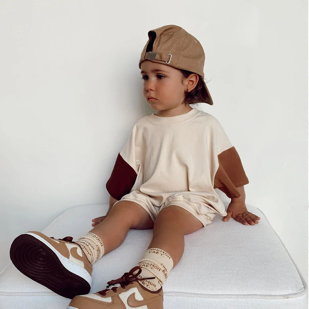 Summer Newborn Baby Boys Girls Oversized Rompers Unisex Romper for