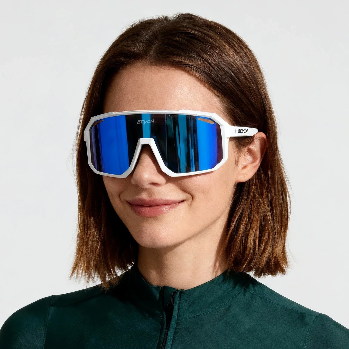 SCVCN Men Women Outdoor Bike Cycling Glasses UV400 Sport Sunglasses Mountain Bicycle Riding Eyewear Driving Fishing Running