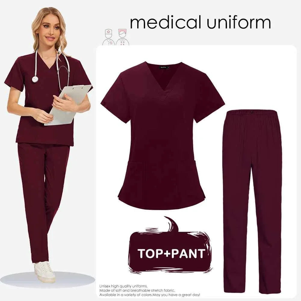 Women's Medical Scrub Uniform for Health Professionals