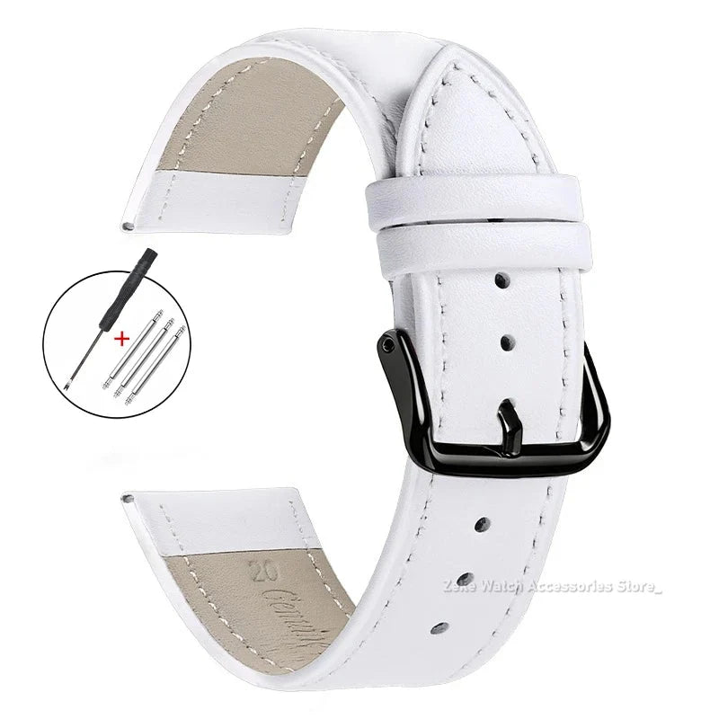 TicWatch Pro 5, Pro 3 & E3 Slim Calfskin Band, Spring Bars & Tool