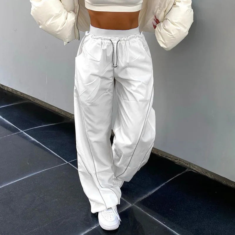 Y2K High Waist Baggy Wide Leg Sweatpants Women