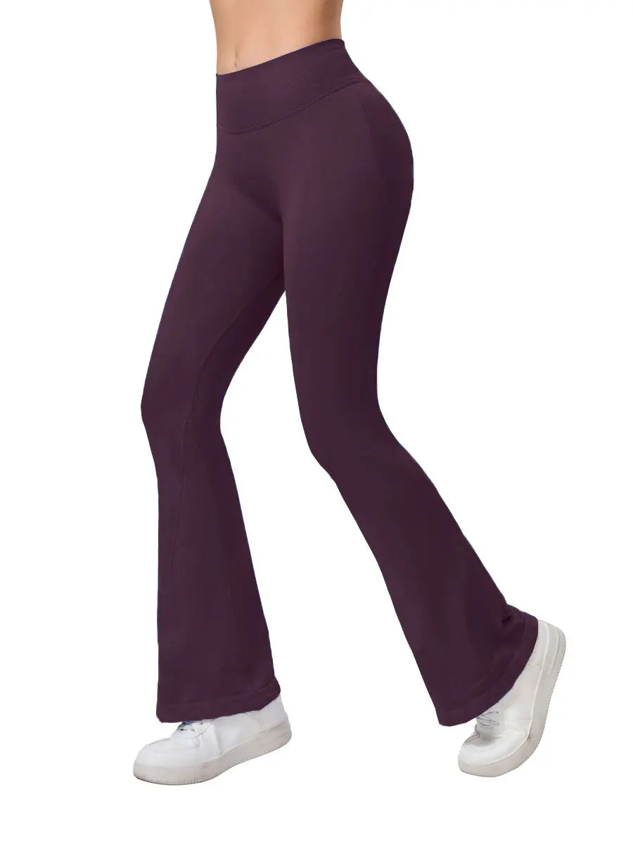 NCLAGEN Impact Flares Scrunch Booty Women's Gym Leggings Seamless Fitness Workout Yoga Trousers Squat Proof Fashion Flared Pants