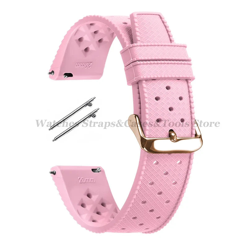 Samsung Galaxy Watch 7, 6, 5, 4 & FE Tropic-Style Silicone Band