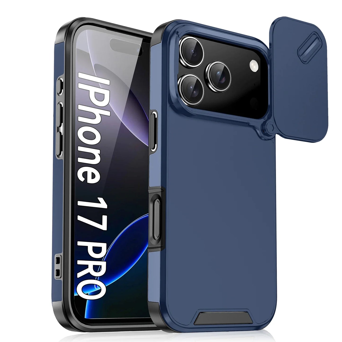 Anti-collision Shockproof Case For iPhone 17 Pro Max 17Air 17Pro 16E Cover Slide Camera Protective Cases For iPhone 17 Air Cover