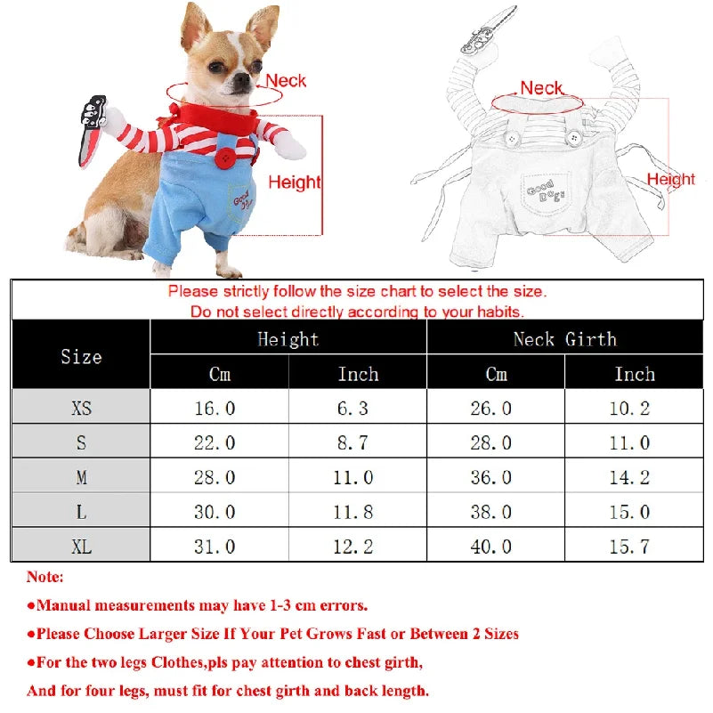 Dog Clothes For Small Medium Dogs Cats Christmas Funny Puppy Dressed Up Cosplay Costumes Chihuahua Yorkshire Pug Pet Clothing