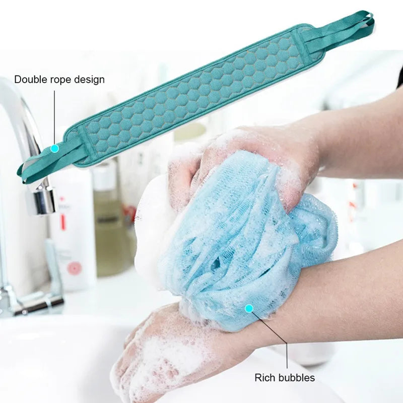 3Pcs/Set Body Cleaning Washcloth Bathroom Shower Ball Back Scrubber Set Exfoliating Skin Towel Bath Gloves Brush