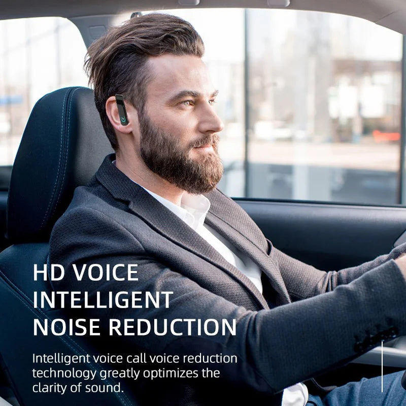 Bluetooth Business Headset Wireless Bluetooth5.0 Earphone Waterproof Sport Earhook Headphone HIFI Stereo Earbuds with Microphone