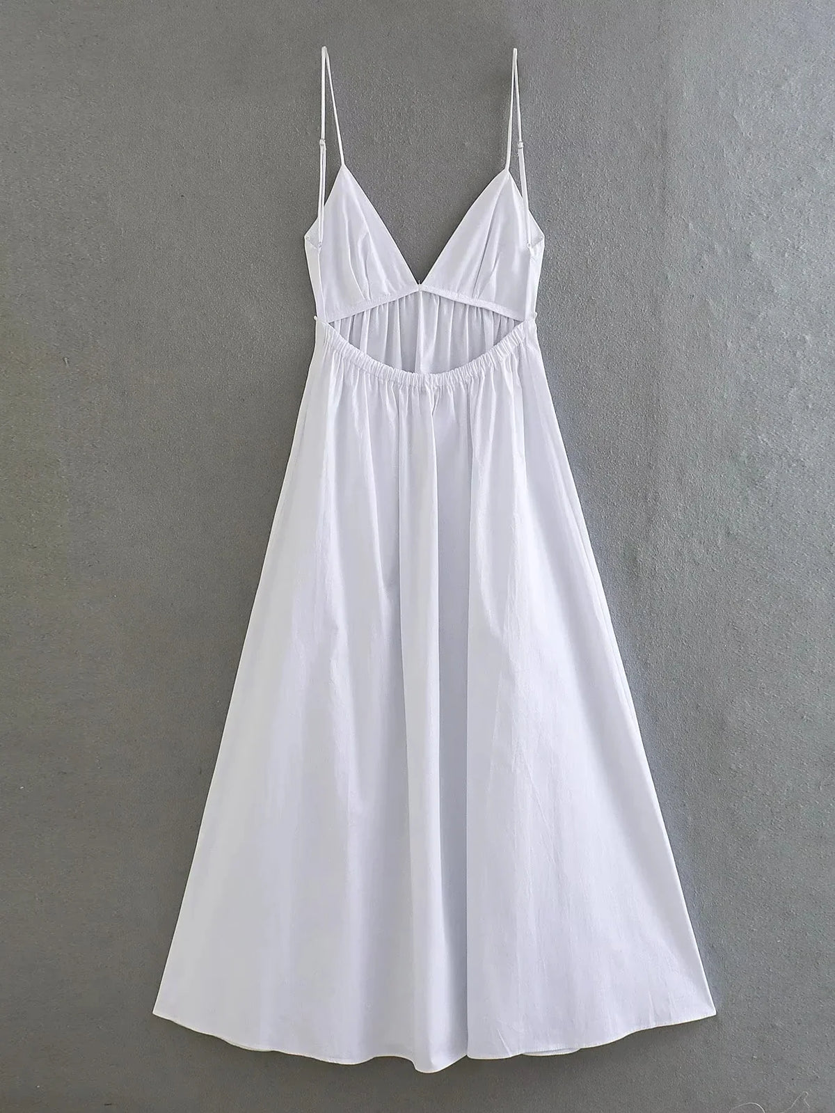 Foridol White Women Sundress Backless Sexy Casual Beach Vestidos Maxi Long A-line Fashion Holiday New Dress