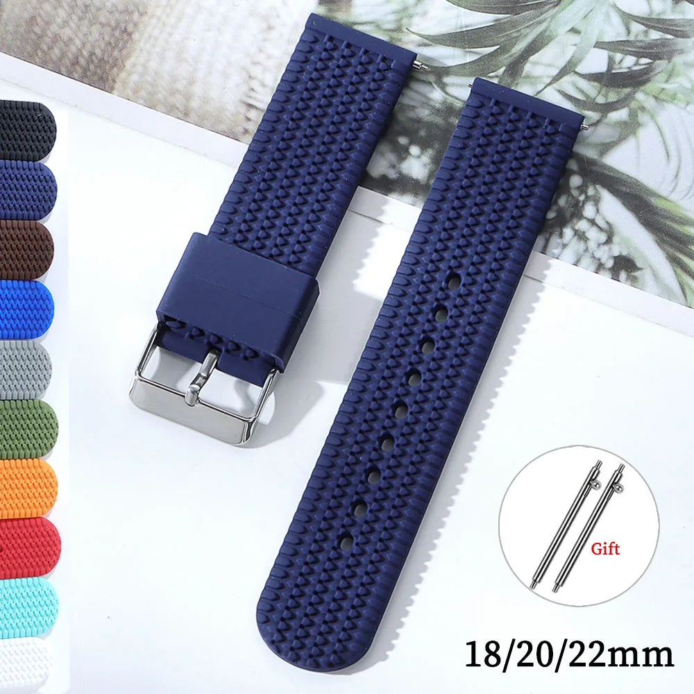 Garmin 18/20/22mm Quick Release Tread Pattern Silicone Band