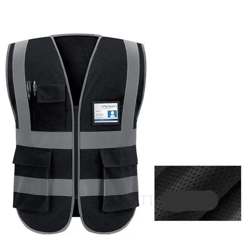 Safety First Men's Reflective Work Vest with Practical Features