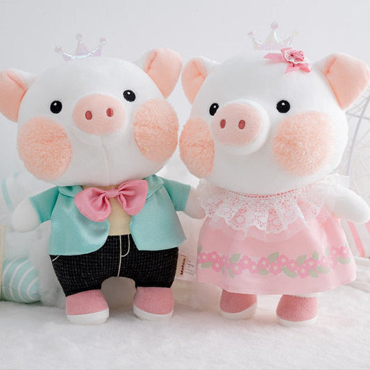 Peluche de cerdo elegante