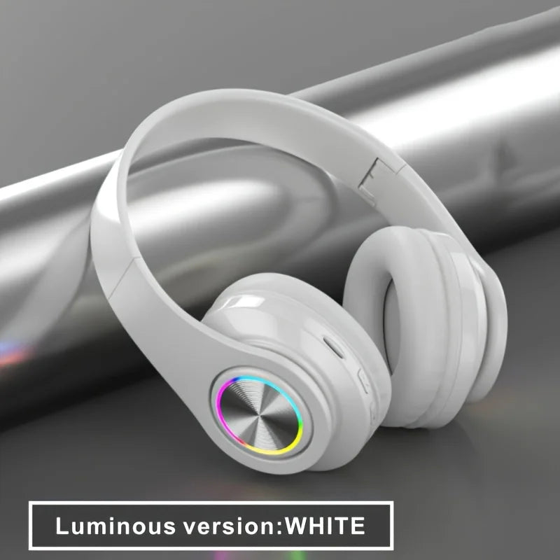 Wireless Bluetooth 5.0 HiFi Headphone With On-Ear Headset Stereo Sound Earphones Sports Office Game Foldable Low Latency