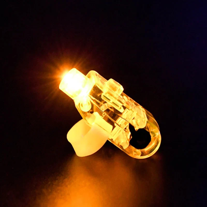 20Pcs 6 Color Luminous LED Finger Lights Glow In The Dark Finger Flashlights Toys For Kids Birthday Wedding Rave Party Supplies