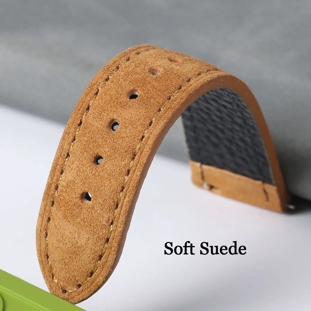 COROS PACE & APEX Suede Leather Band with Tonal Stitching