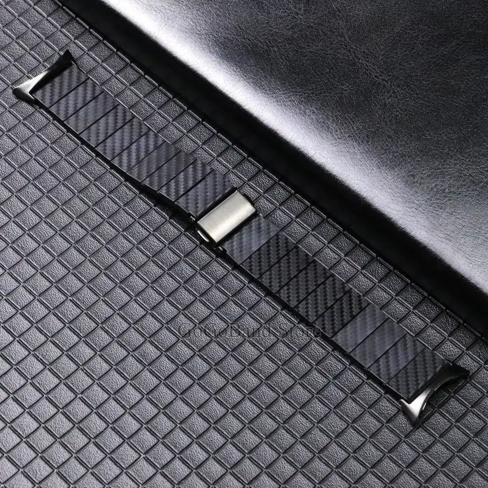 Google Pixel Watch 5, 4 & 3 41mm Carbon Fiber Pattern Link Band