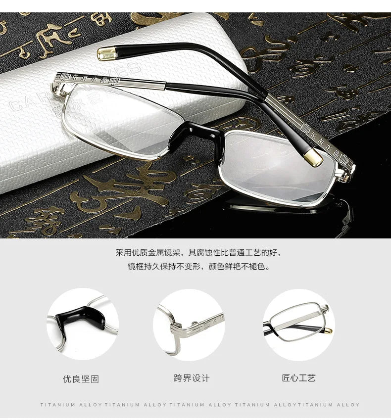 2023 New High-Definition Glass Lens Reading Glass For Men And Women Protection Presbyopic Glasses Comfortable