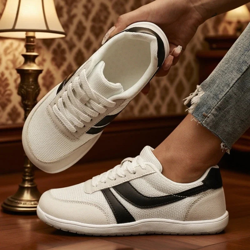 Women's Sneakers Barefoot Casual Wide Last Fashionable Canvas Flat Board Shoe 2025 New Wide Toe Breathable Mesh Running Shoes