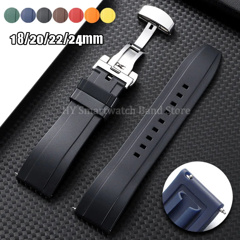 OnePlus Watch Silicone Band with Butterfly Clasp