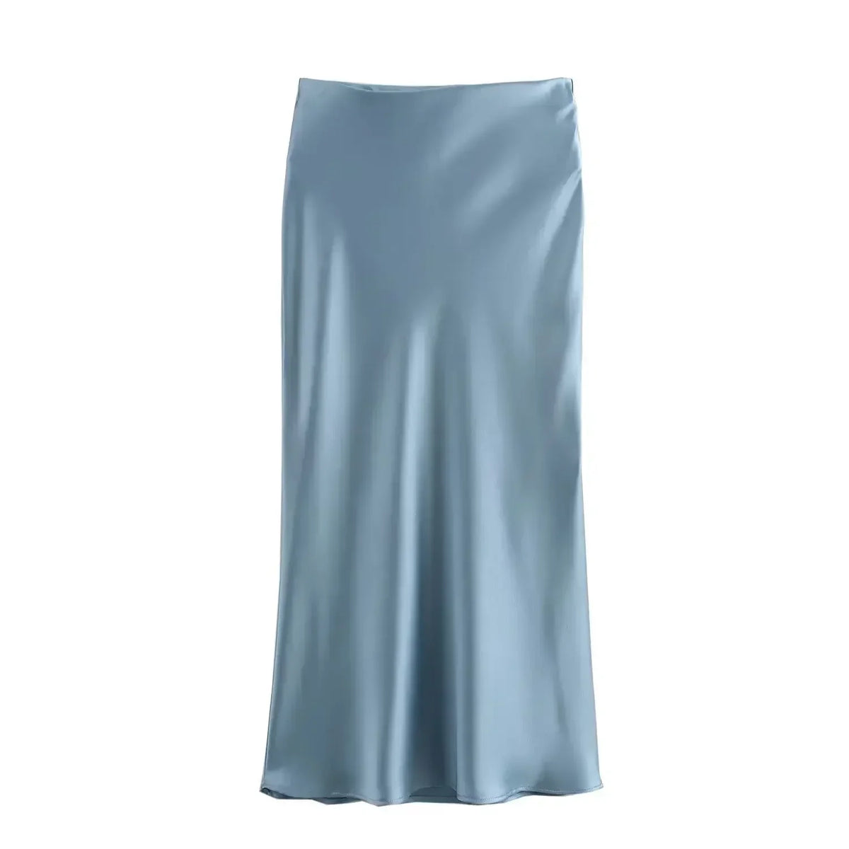 Foridol Autumn Winter Burgundy Satin Skirt Women Party Silk Skirt High Waist Straight Long Faldas Mujer Christmas Skirt