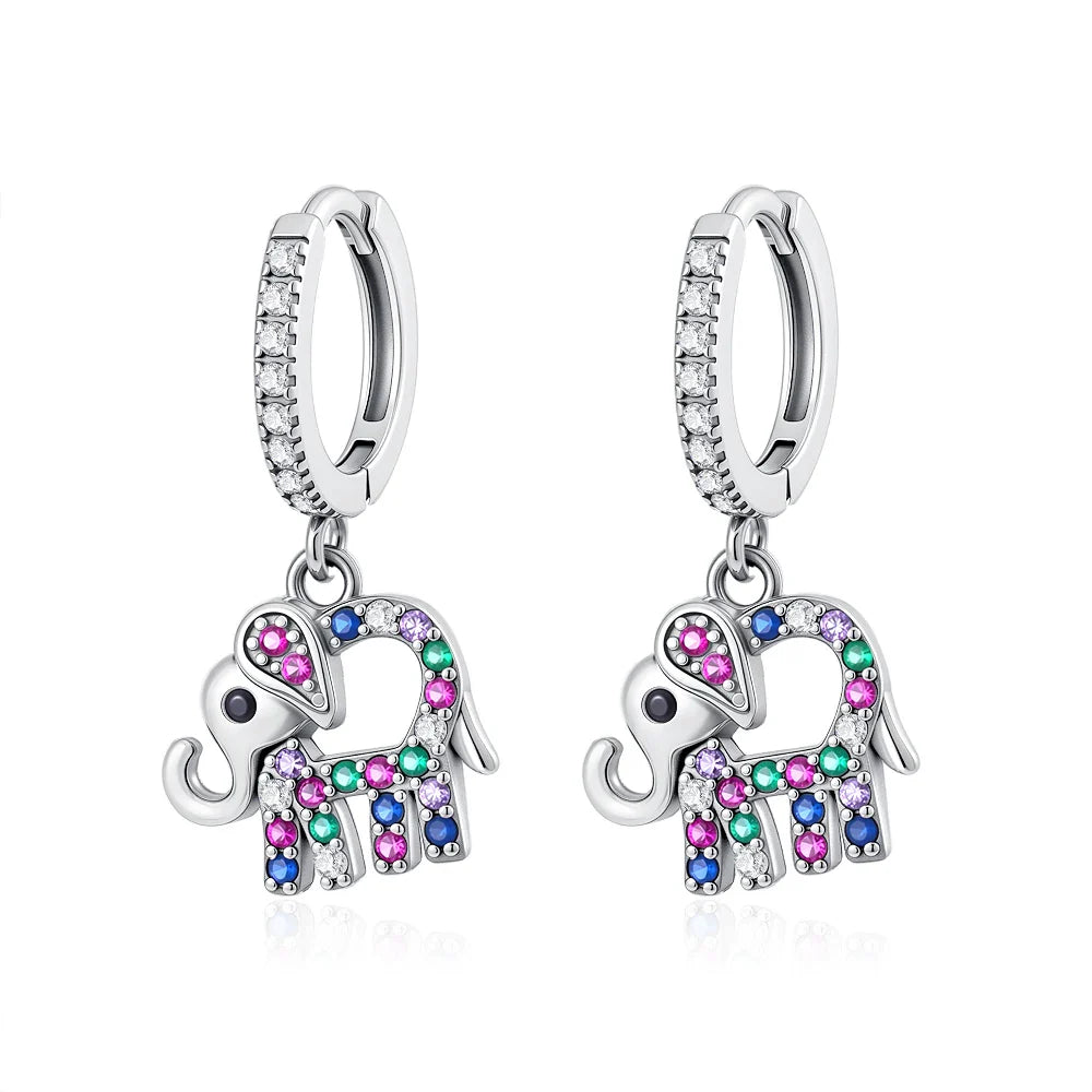 925 Silver Butterfly Cherry Stud Earrings | Fine Jewelry Gift for Women