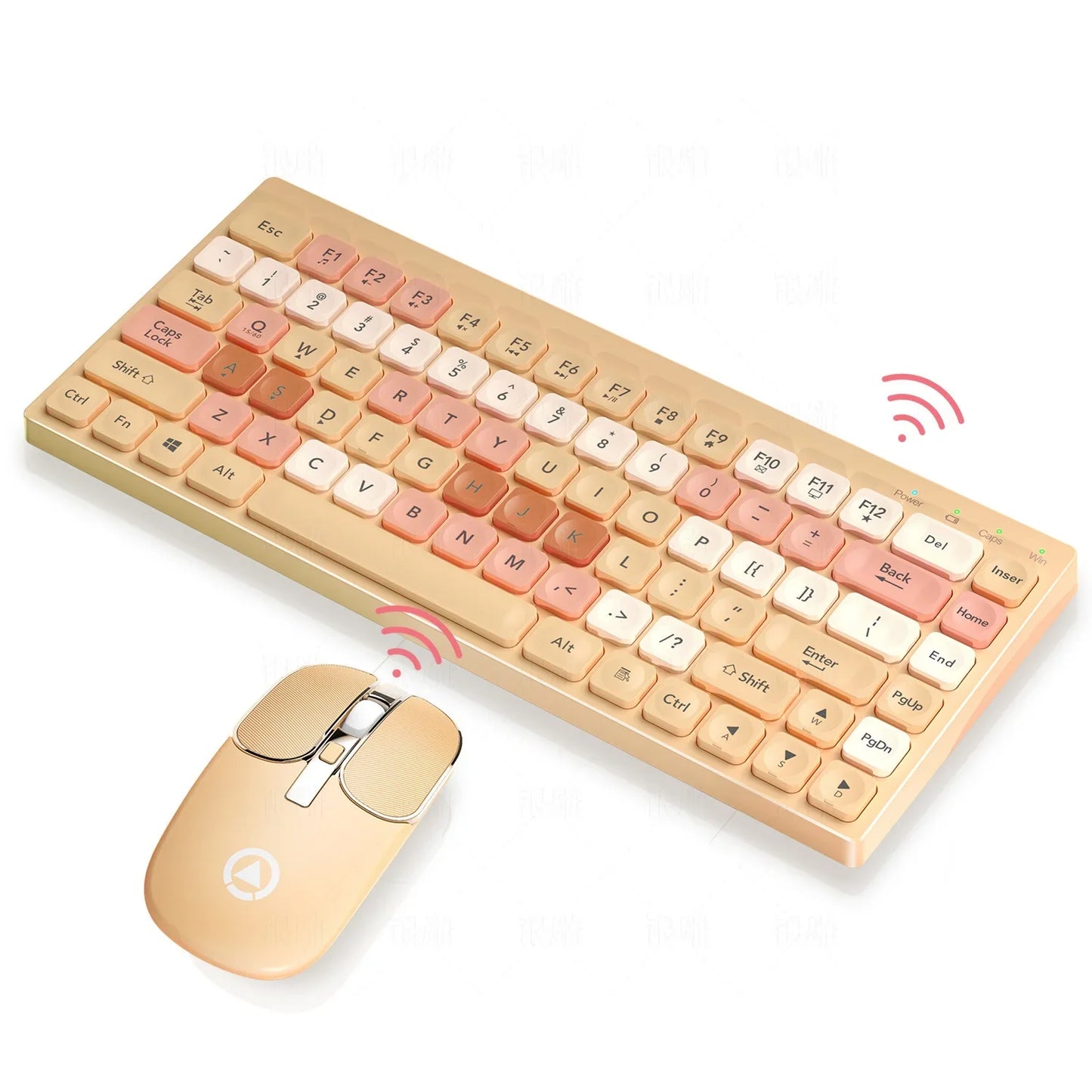 KM02 Wireless Keyboard And Mouse Set Rechargeable Type-c Computer Accessories External Keyboard And Mouse Stable Network Transmi