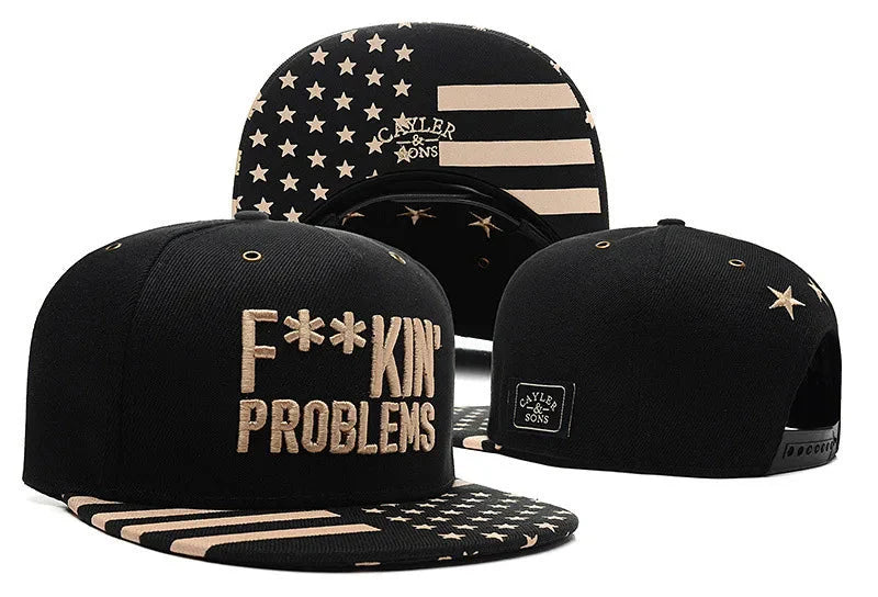 Gorra Ajustable de Béisbol con Visera Plana – Diseño Mano Calavera