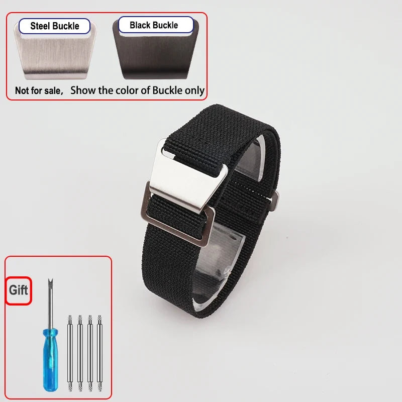 COROS PACE & APEX Elastic Nylon Parachute Band, Hook Clasp