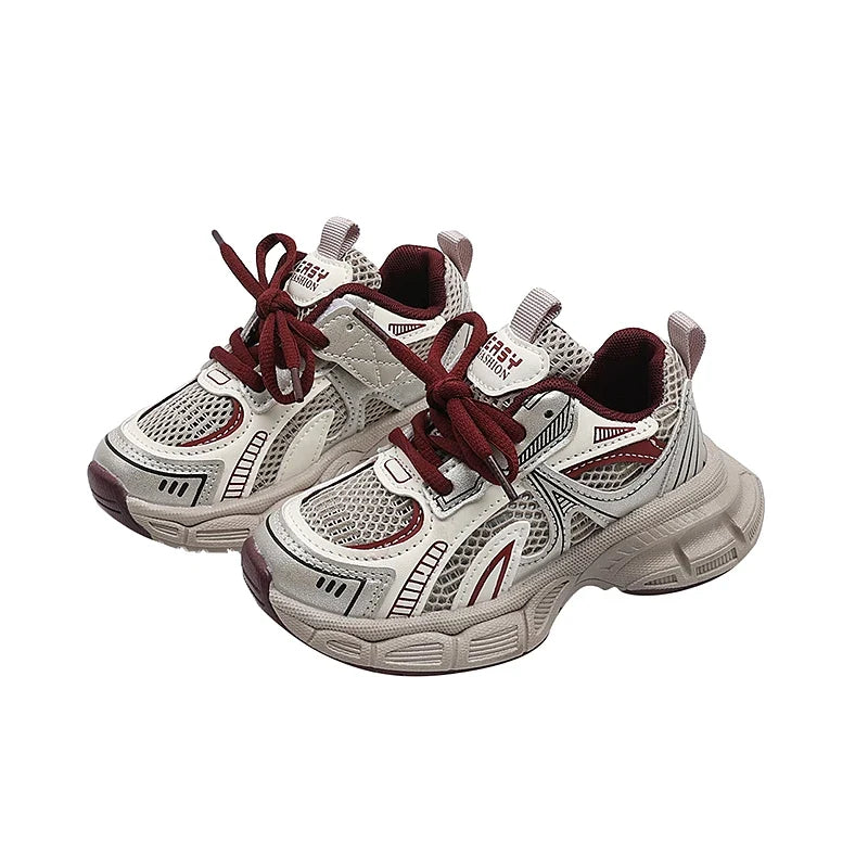 Spring Autumn New Kids Sneakers for Girls Fashion Lightweight Boys Sports Shoes School Causal Children Basketball Shoes Unisex