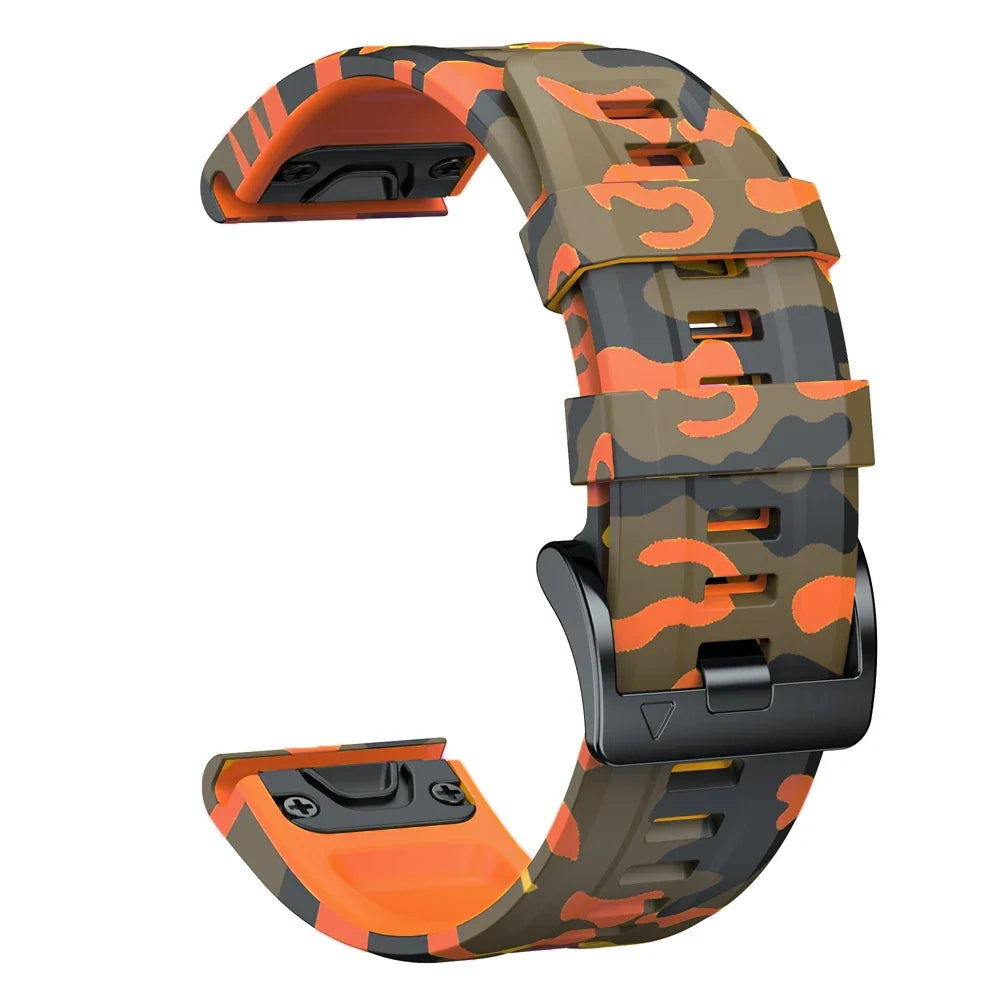 Garmin QuickFit 22/26mm Silicone Band, Camo and Solid Colors