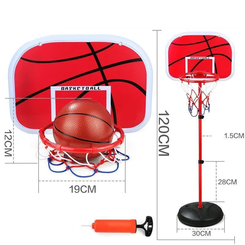 Basketball Hoop 63-150CM Toddler Adjustable Stand Rack Toys For Kids Baby Outdoor Indoor Ball Sport Basket Holder Hoop Game