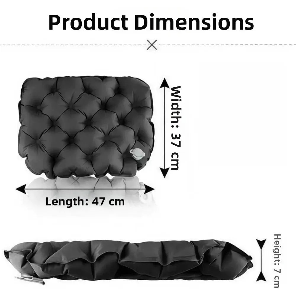 Outdoor Camping Travel Hiking Portable Inflatable Cushion Moisture-proof Waterproof Ultra-light Anti-bedsore Air Cushion