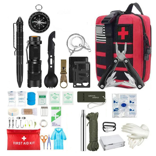 Kit completo de primeros auxilios de supervivencia