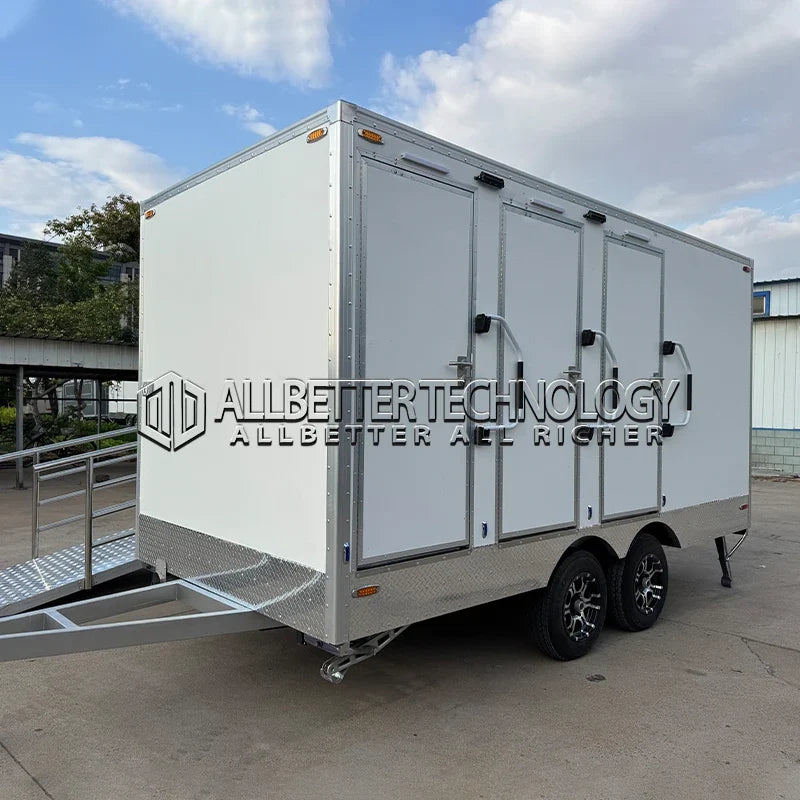 Allbetter Luxury Event Mobile Portable Camp Toilet Restroom Trailers Bathroom Unit Outdoor Shower and Camping Toilet Wc