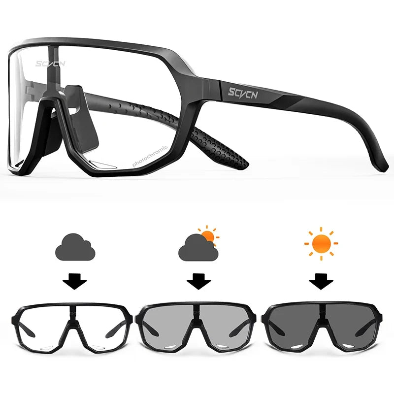 Photochromic Cycling Glasses Bicycle for Outdoor Sports Sunglasses MTB Road Bike Goggles Bike Eyewear Men Women Cycl Equipment