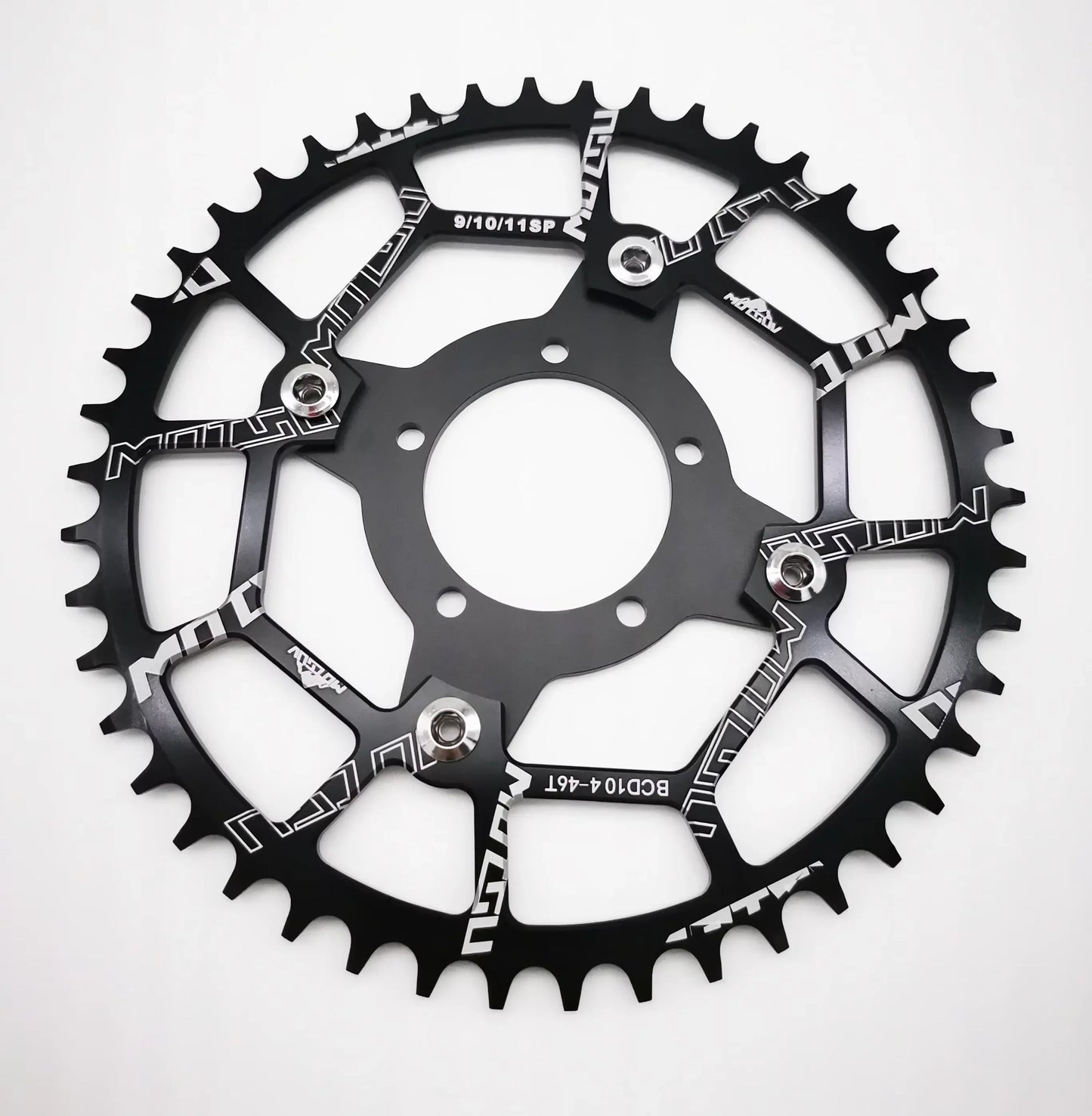 ALLTOO Bike Part Bicycle Crankset Bafang 104BCD Motor Aluminum Alloy Chainring Mid Drive Adapter For Electric E-bike 32T-52T