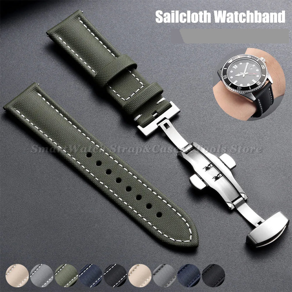 COROS PACE & APEX Sailcloth Band with Butterfly Clasp