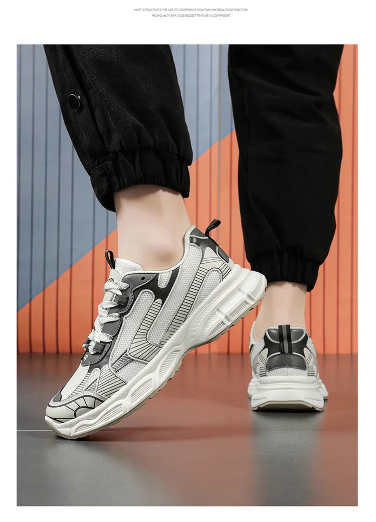 Sneakers Women Trends  Platform Shoes Lightweight Outdoor Sports Shoes Breathable Running Shoes Lace Up Casual