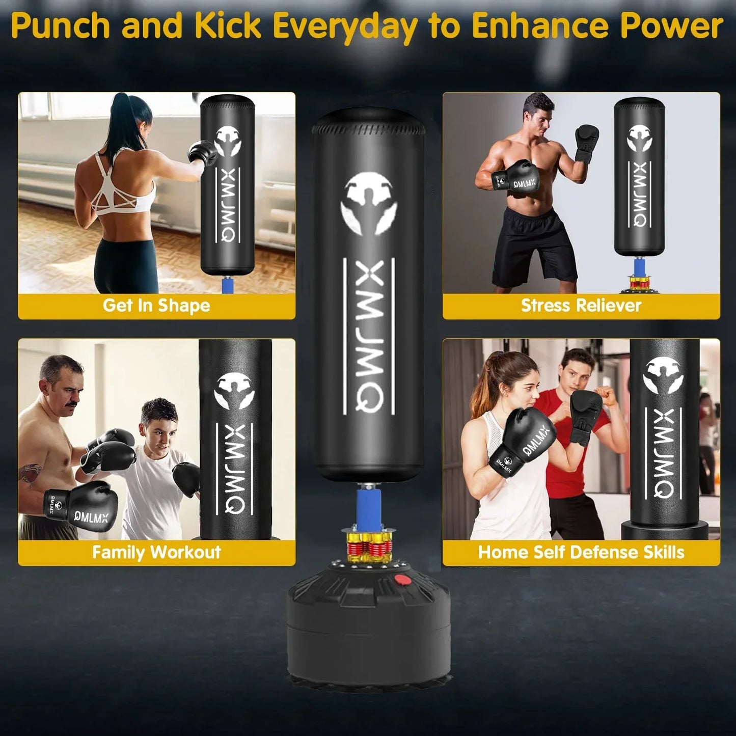 HomeBoxing Pro: Suction Stand & Gloves Set