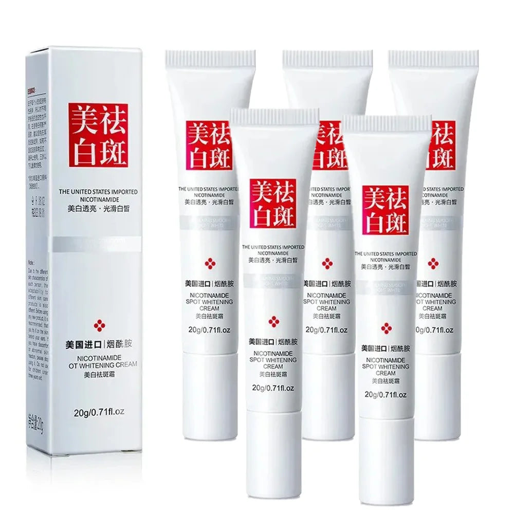 1/3/5pcs Fades Freckle Dark Spots Face Cream Niacinamide Whitening Cream Vitamin E Improve Dullness Fast Brighten Nourish Skin