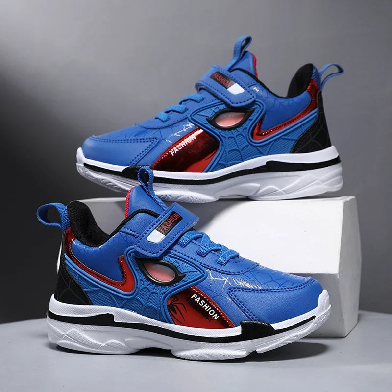 Autumn Children Shoes Boys Sneaker Cartoon Lightweight Luxury PU Leather Sneaker Kids School Casual Sports Shoes Size 28-37