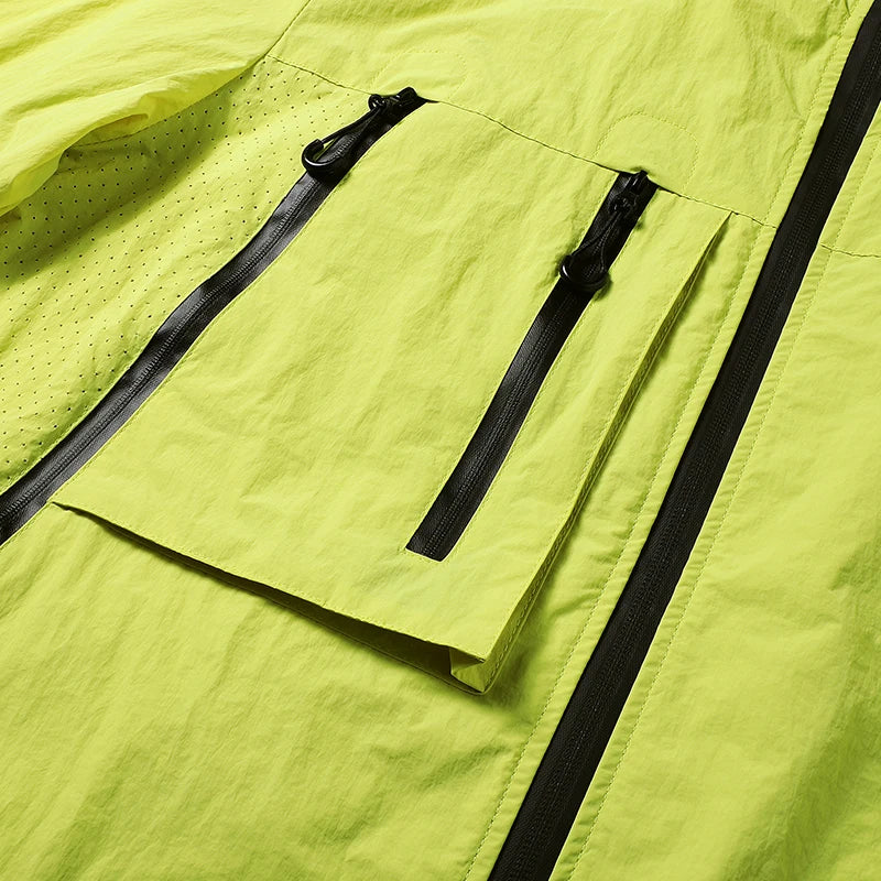 CHRLCK Unisex Hiking Jacket Summer UPF50+ Windbreaker Quick Drying Camping Trekking Fishing Jackets Sun Protection Coats