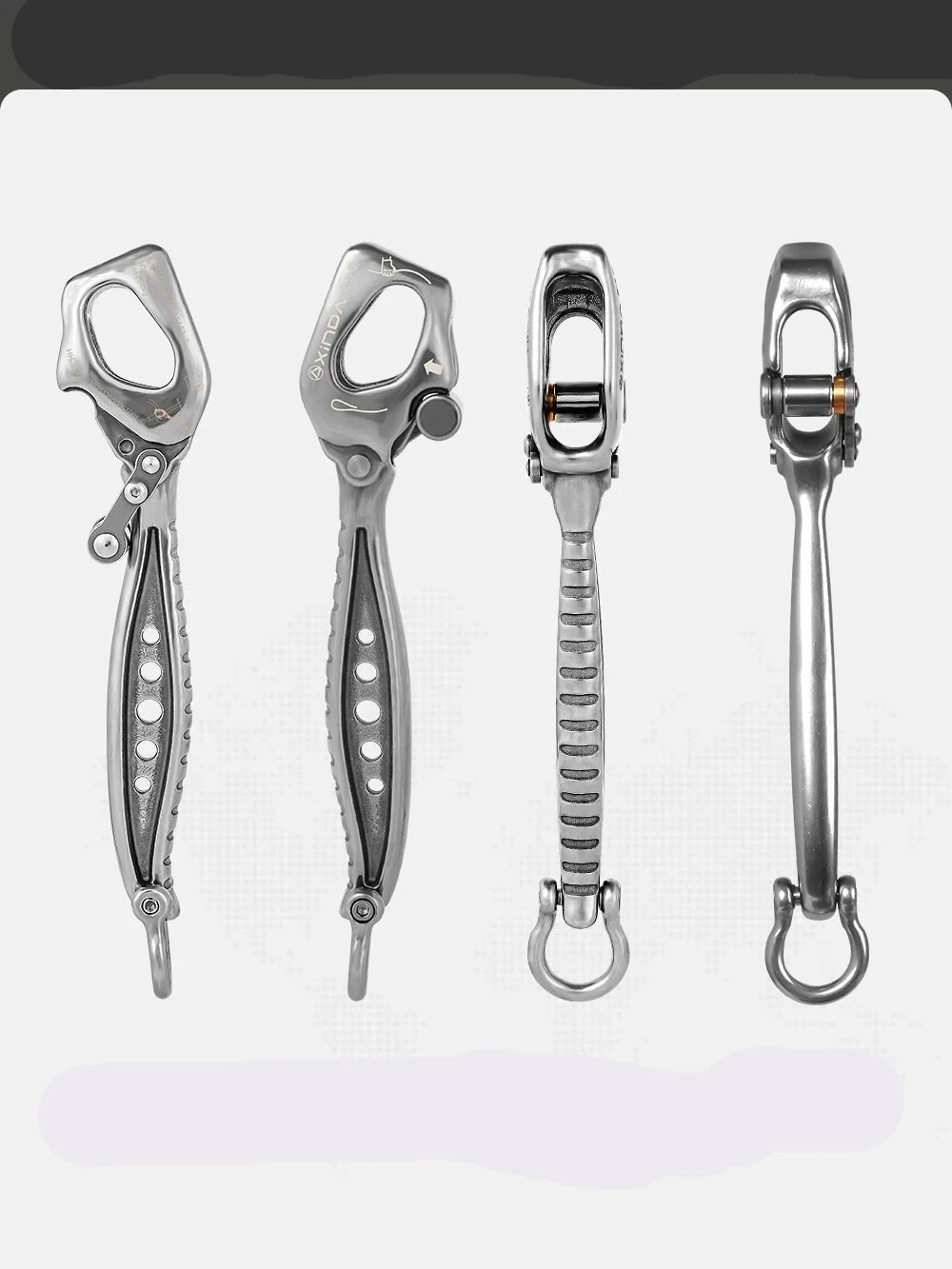 Stainless Steel Descender for Work & Rock Climbing