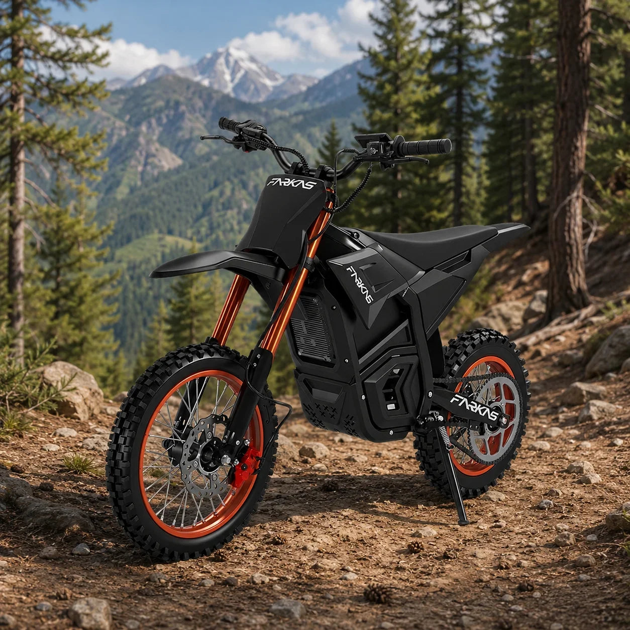 S1 E-Bike Off-Road Electric Bike with 14 Inch Front 12 Inch Rear Tires 3000W 3500W DC Motor 60V 27Ah Battery 130KG Max Load