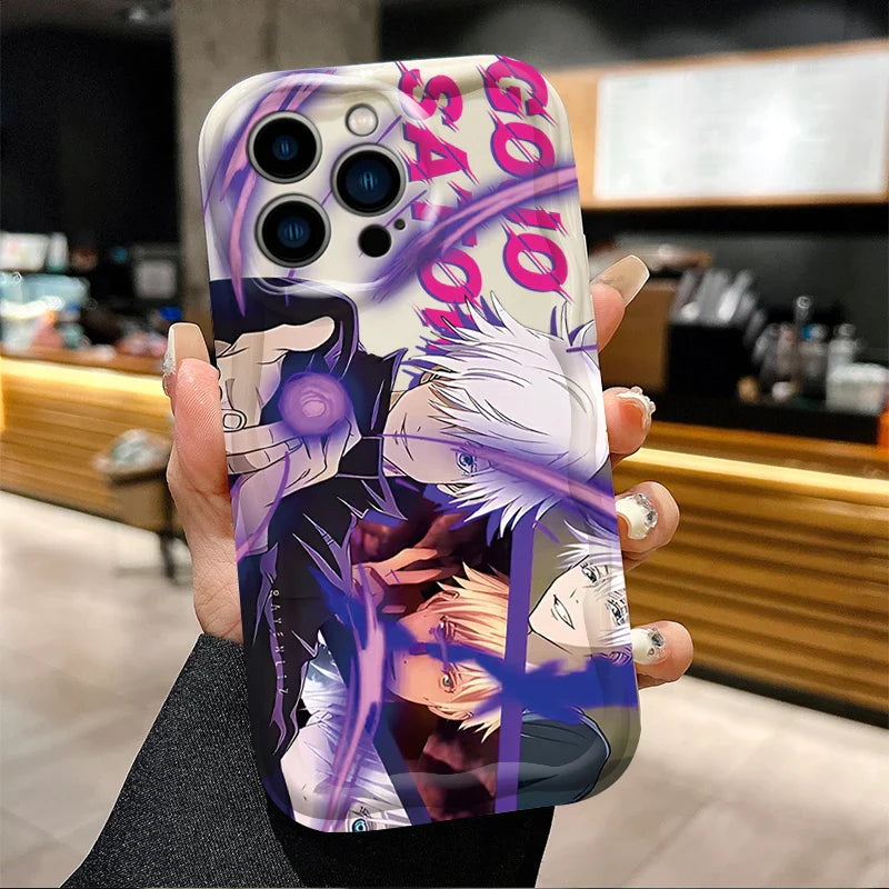 Funda de teléfono de onda suave Jujutsu Kaisen Gojo Satoru para iPhone